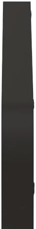 JovyTide Metal Framed Wall Mirror 24 Inch Black Contemporary Design