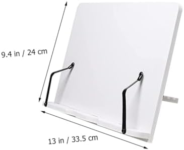 STOBOK Adjustable Wooden Book Stand for Recipes and Reading