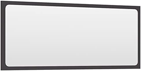 vidaXL Gray Wall Mirror for Bathroom and Hallway