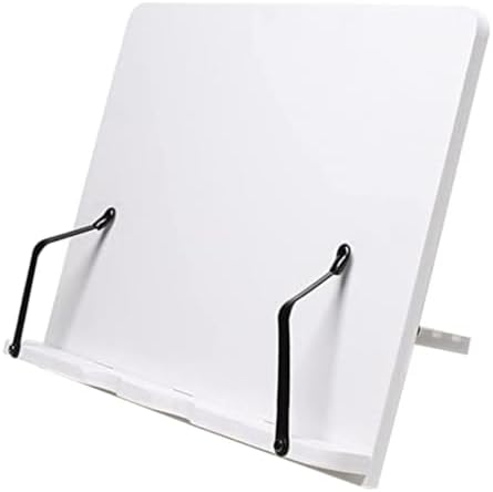 NUOBESTY Adjustable Wooden Book Stand for Tablets and Cookbooks
