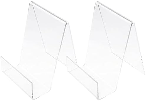 Premium 2Pcs Acrylic Book Stand for Reading Hands Free