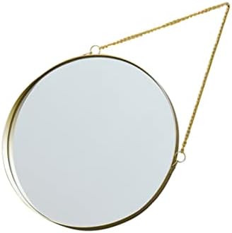 Round Wall Mounted Vanity Mirror with Hanging Chain