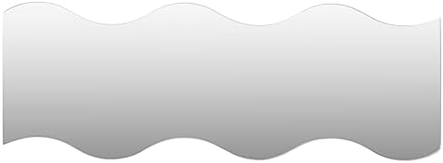vidaXL Waveform Transparent Wall Mirrors Set of 4 1