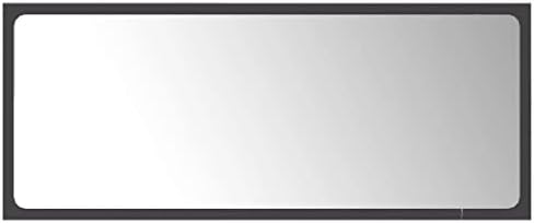 Modern Gray Bathroom Mirror Wall Mount