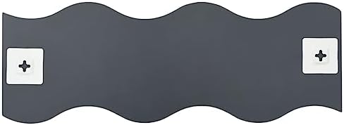 vidaXL Waveform Transparent Wall Mirrors Set of 4 1