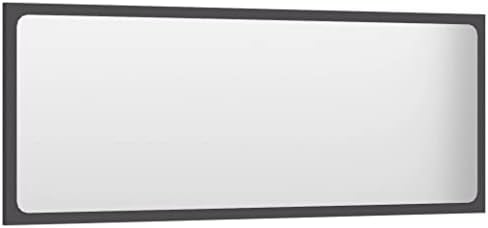 vidaXL Wall Mirror Vanity Unit Gray 394x146