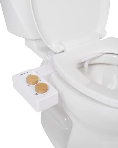 TUSHY Spa Bamboo Premium Bidet and Coconut Husk Toilet Brush Bundle