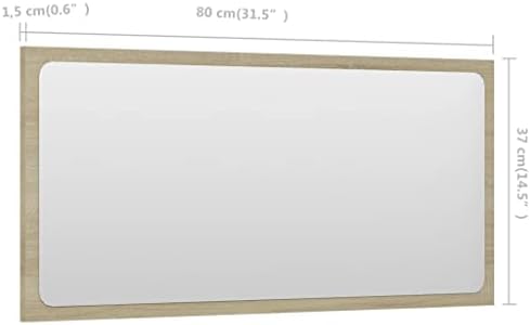 vidaXL 315 Bathroom Mirror Vanity Unit