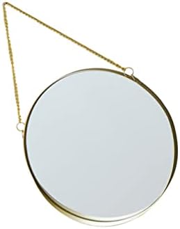 Hanging Vanity Mirror with Gold Frame