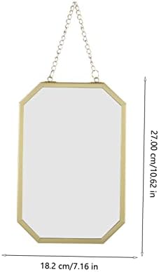 Gatuida Small Beveled Wall Mirror for Bathroom and Bedroom
