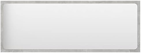 vidaXL Concrete Gray Wall Mirror 394x146