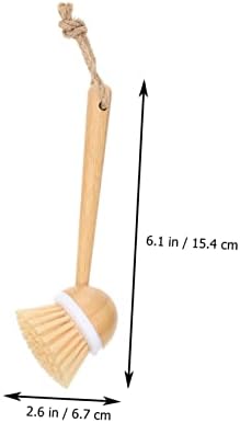 BIUDECO Sustainable Kitchen Pot Brush 2-Piece Set