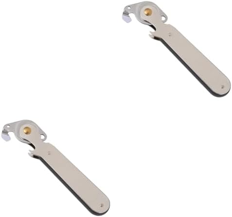GRIRIW 2pcs Heavy Duty Stainless Steel Can Piercer Bottle Opener