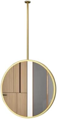 Floating Ceiling Mirror with Metal Frame 40x40cm Clear and Shatter-Resistant