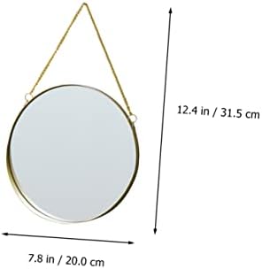 Large Round Wall-Mounted Vanity Mirror