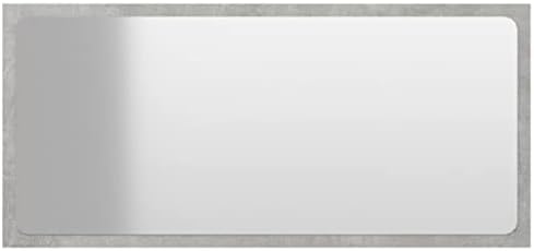 vidaXL Concrete Gray Wall Mirror 315x146