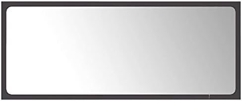 vidaXL Gray Wall Mirror for Bathroom and Hallway