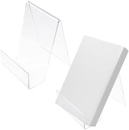 Premium 2Pcs Acrylic Book Stand for Reading Hands Free