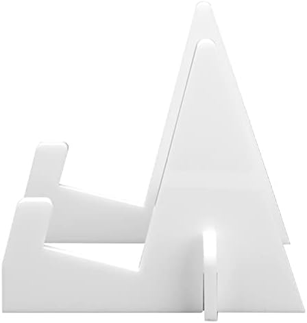 Jwthee Acrylic Desk Bookshelf Organizer Stand White