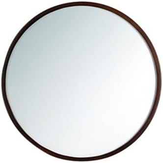 LXP Round Makeup Mirror with Wooden Frame 40cm