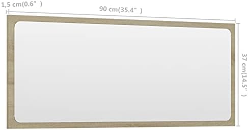 ZQQLVOO Decorative Wall Mirror 354x146 Inches