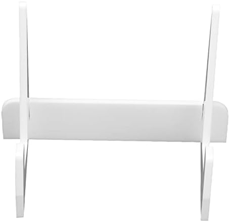 Jwthee Acrylic Desk Bookshelf Organizer Stand White