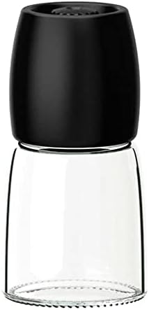 WXWIN Refillable Salt Pepper Mill Set - Durable Glass Stainless Steel