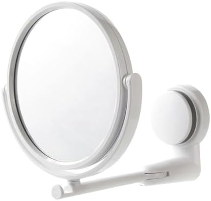 Ipetboom Wall Mounted Makeup Mirror with Light and Storage