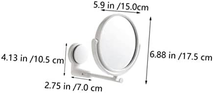 BATHVEVE Wall Mounted Makeup Mirror with Suction Cup 1