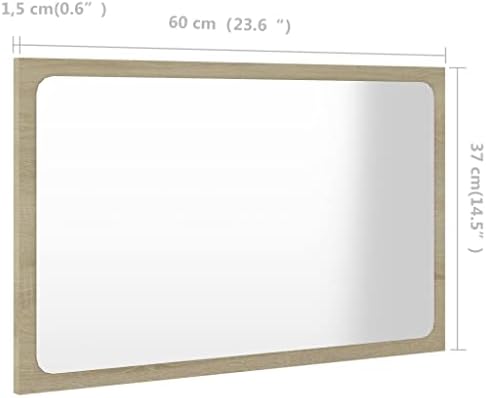 ZQQLVOO Floating Wall Mirror 236x146 Inches