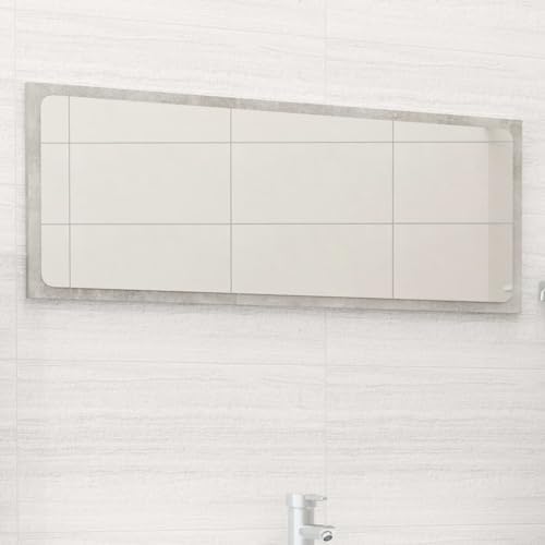 CUMYZO Bathroom Mirror Concrete Gray 354 x 146