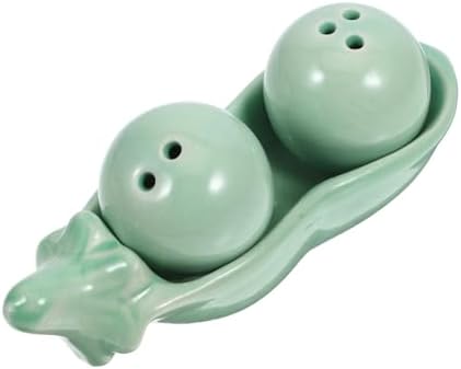 Ceramic Pea Salt and Pepper Shakers Set