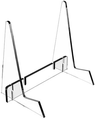 WeiLaiKeQi Acrylic Book Stand with Adjustable Support Ledges