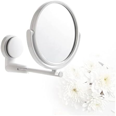 FOMIYES Round Wall Mirror Double Sided 360 Degree Rotating