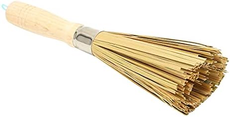 Dussdote Traditional Wok Brush for Cleaning Pots Pans