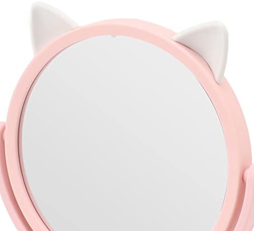 Yuecoom Wall-Mounted Round Mirror with Cat Design