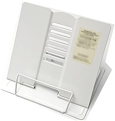 Yuidaaavzz Adjustable Metal Book Stand for Cookbooks and Documents