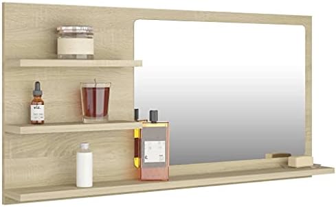 YITHOPI Contemporary Bathroom Mirror Sonoma Oak