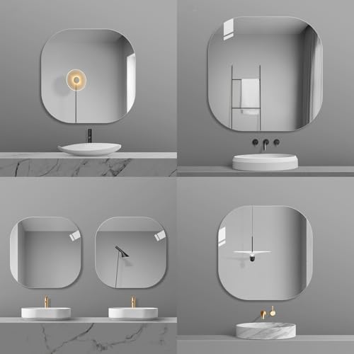 Wall-Mounted Vanity Mirror 40x40CM for Bathroom Sink