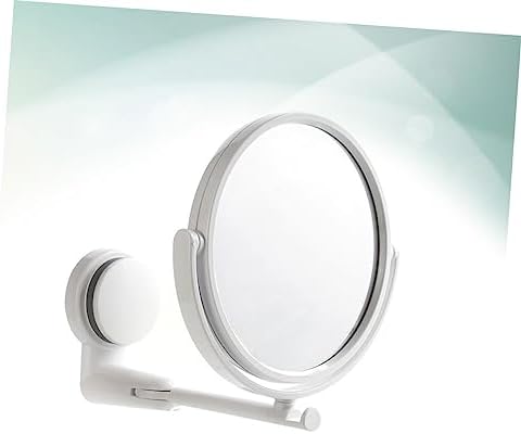 Wall Mounted Round Vanity Mirror Rotating Folding Dual Sided