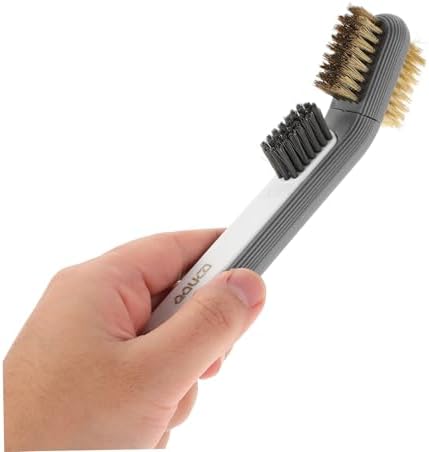 GRIRIW Stove Cleaning Brush with Rotatable Metal Scraper
