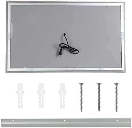 MEILLEUREVIE Bathroom Mirror 24x40 LED with Double Light and Anti-Fog