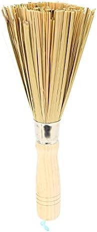 Dussdote Traditional Wok Brush for Cleaning Pots Pans