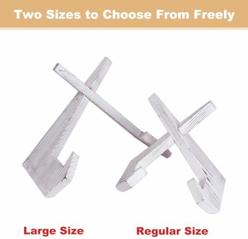 Large White Wooden Cookbook Stand for Kitchen 1