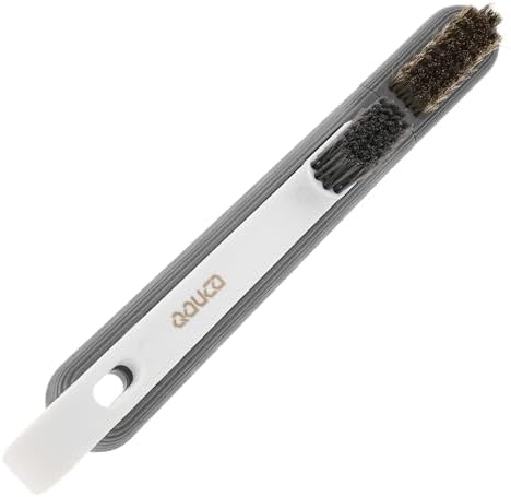 GRIRIW Stove Cleaning Brush with Rotatable Metal Scraper