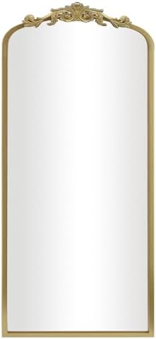 AIXI HOME Traditional Gold Arch Full Wall Mirror 28x50 Inch