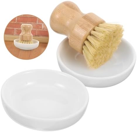 VINTORKY Wood Dish Brush with Sturdy Bristles