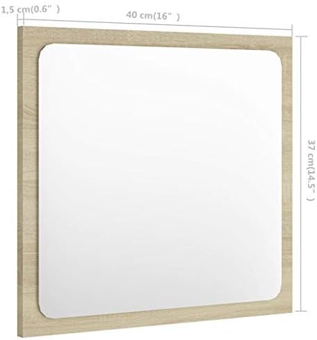 YITHOPI Rectangle Wall Mirror 157x146 Inches