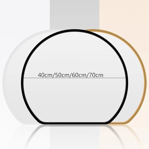 FLIPP Simple Semicircular Bathroom Mirror 50cm 1