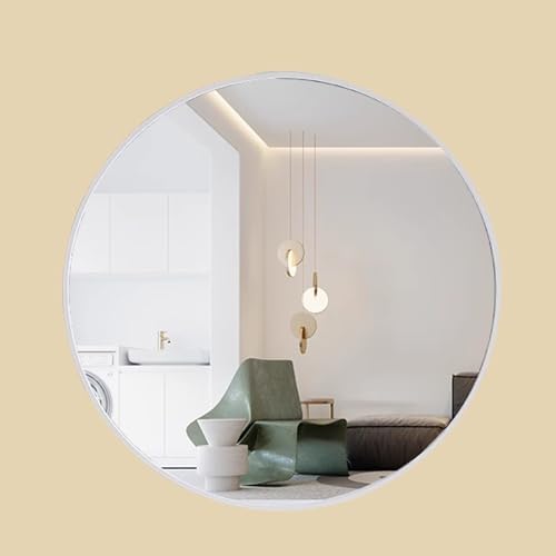 ZPRYZHD 50cm Round Wall Mirror with Shatterproof Glass
